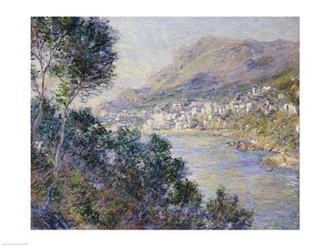 Framed Monte Carlo, Vue de Cap Martin, 1884 Print