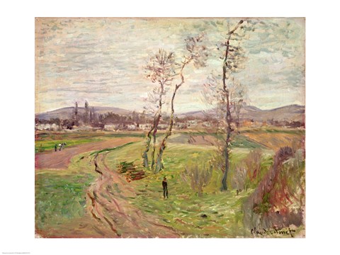 Framed Plain at Gennevilliers, 1877 Print