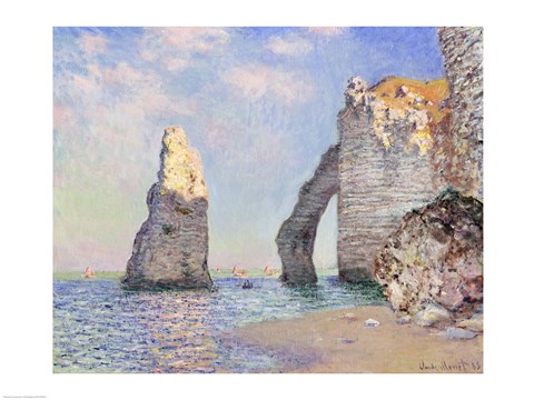 Framed Cliffs at Etretat, 1885 Print