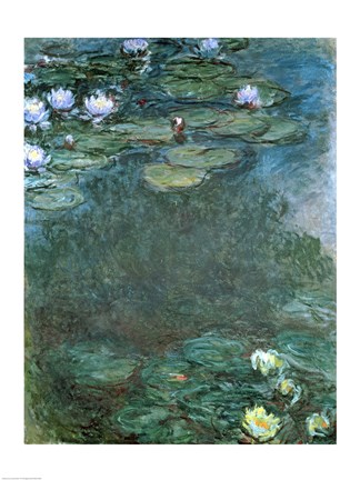 Framed Water-Lilies Print