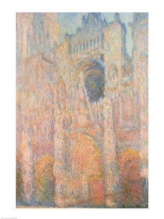 Framed Rouen Cathedral, 1891 Print