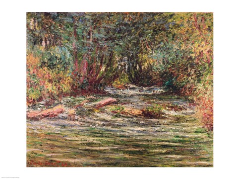 Framed River Epte at Giverny, 1884 Print