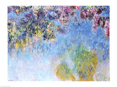 Framed Wisteria, 1920-25 Print