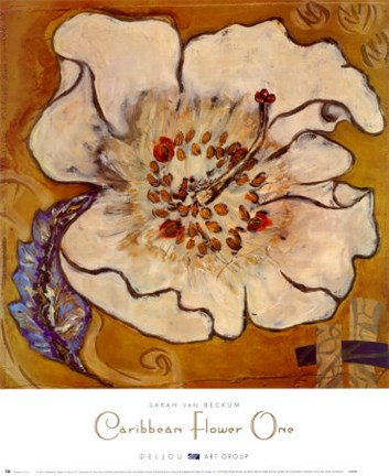 Framed Caribbean Flower One Print