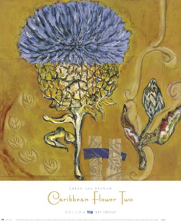 Framed Caribbean Flower Two Print