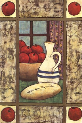 Framed Fruit Bowl II Print