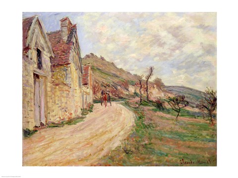 Framed Rocks at Falaise Print