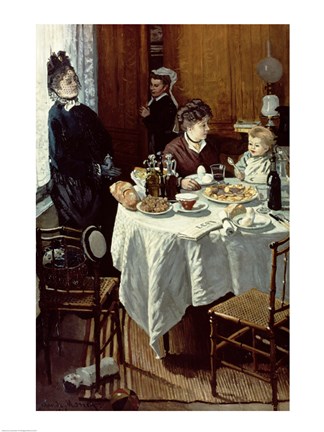 Framed Breakfast, 1868 Print