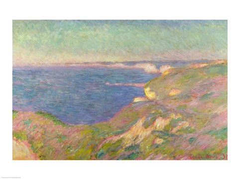 Framed Cliffs Near Dieppe, 1897 Print