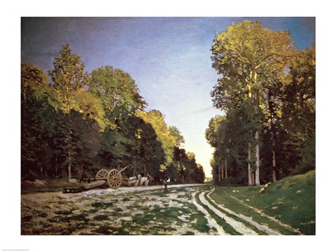 Framed Route de Chailly, Fontainebleau, 1864 Print