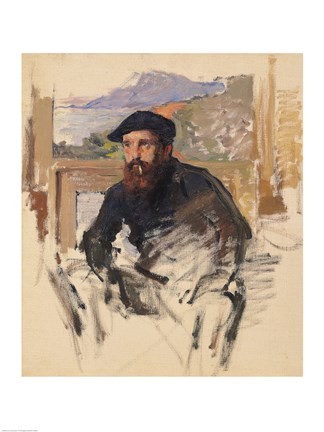 Framed Self Portrait in his Atelier, c.1884 Print