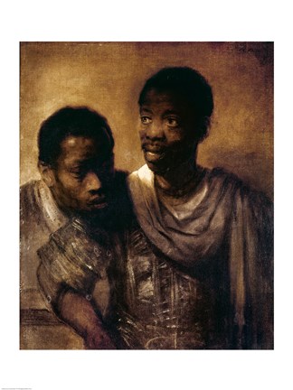 Framed Two Negroes, 1661 Print