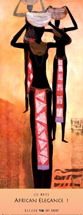 Framed African Elegance I Print