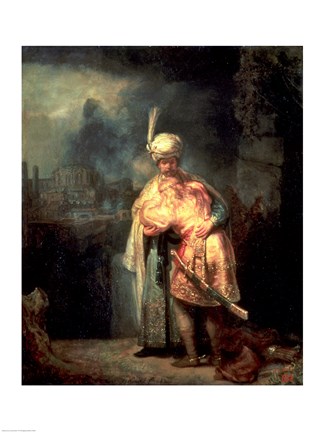 Framed David and Jonathan, 1642 Print