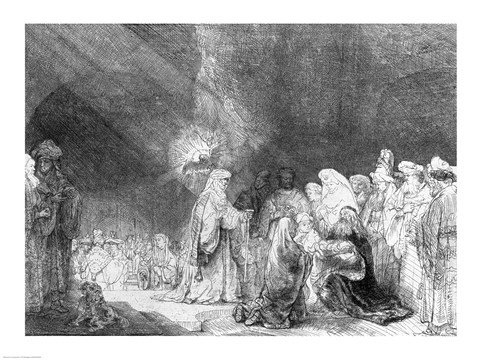 Framed Presentation in the Temple Print