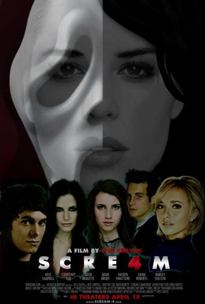 Framed Scream 4 Print