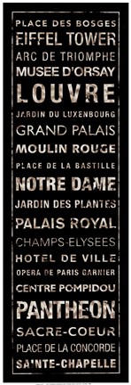 Framed Transit Paris I Print