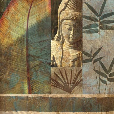 Framed Palm Garden I Print