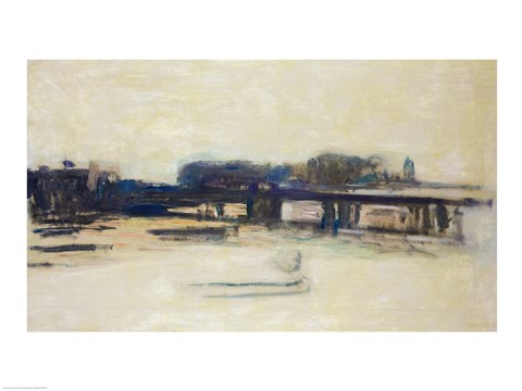 Framed Study for Charing Cross Bridge Print