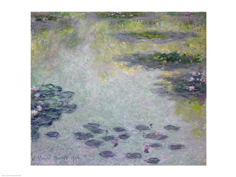 Framed Waterlilies, 1906 detail Print