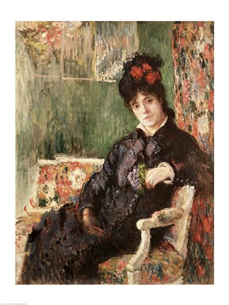 Framed Portrait de Madame Camille Monet Print