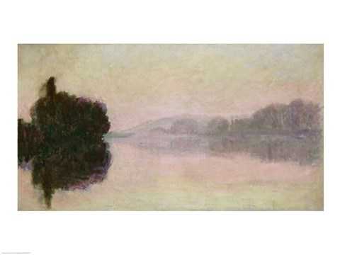 Framed Seine at Port-Villez, Evening Effect, 1894 Print