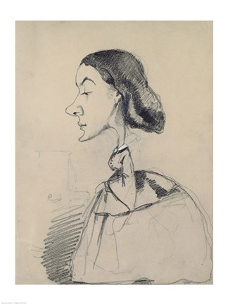 Framed Young Woman at the Piano Print