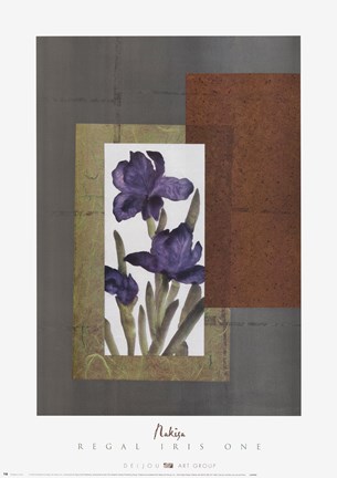 Framed Regal Iris 1 Print