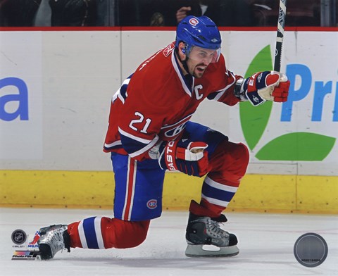 Framed Brian Gionta 2010-11 Action Print