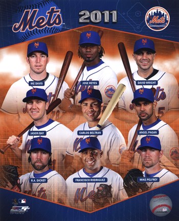 Framed New York Mets 2011 Team Composite Print