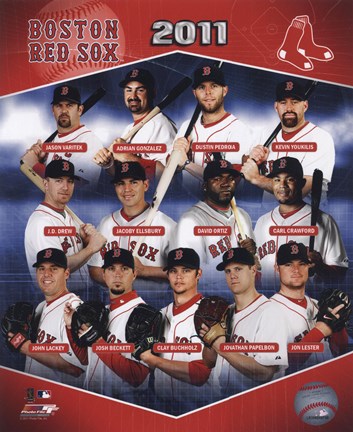 Framed Boston Red Sox 2011 Team Composite Print