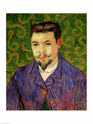 Framed Portrait of Dr. Felix Rey, 1889 Print