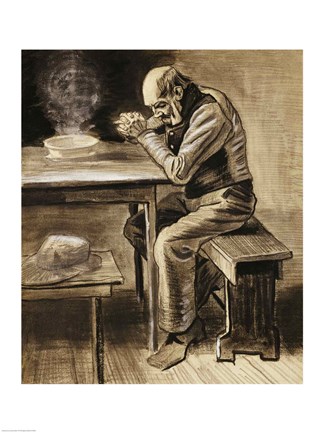 Framed Prayer, 1882 Print