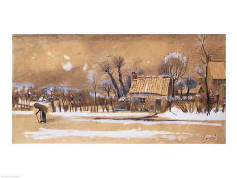 Framed Winter, 1881 Print