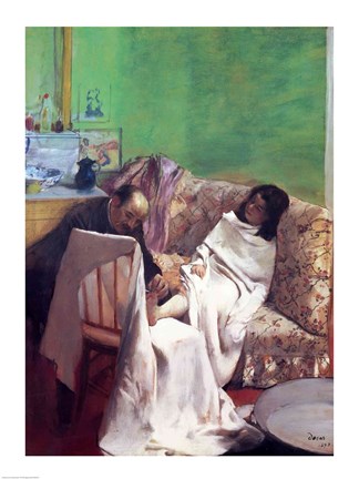 Framed Pedicure, 1873 Print