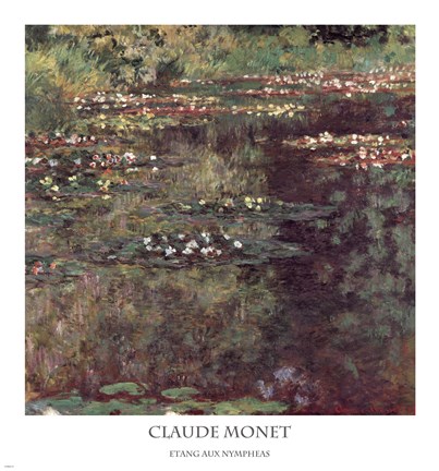 Framed Etang aux Nympheas Print