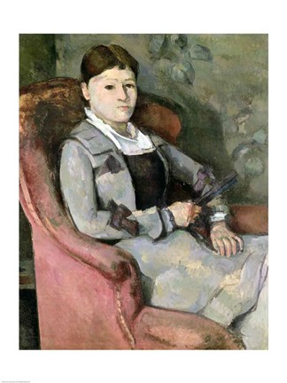 Framed Artist&#39;s Wife in an Armchair, c.1867 Print