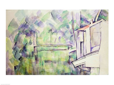 Framed Mill on the River, 1900 Print