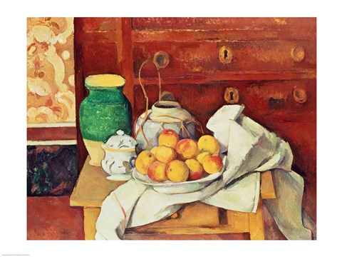 Framed Still Life with a Chest of Drawers, 1883-87 Print