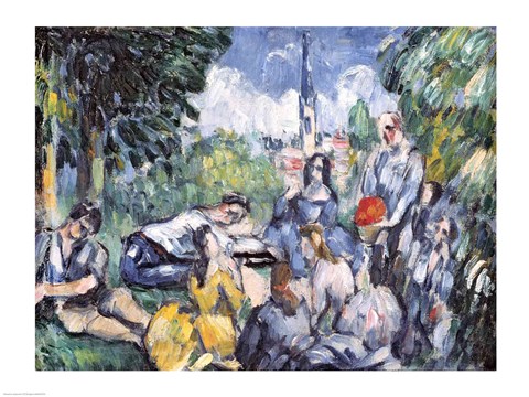 Framed Dejeuner sur l&#39;herbe, 1876-77 Print