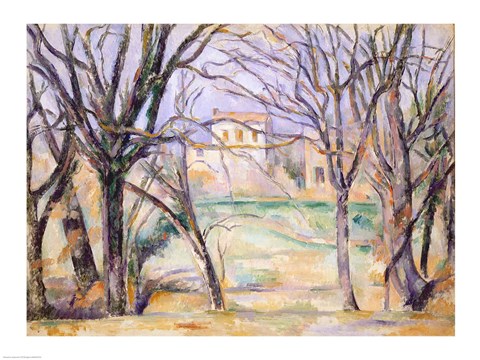 Framed Trees and houses, 1885-86 Print