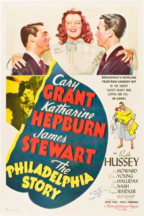 Framed Philadelphia Story - Cary Grant Print