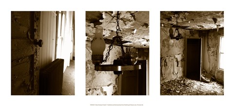 Framed Urban Renewal Triptich (Sepia) Print