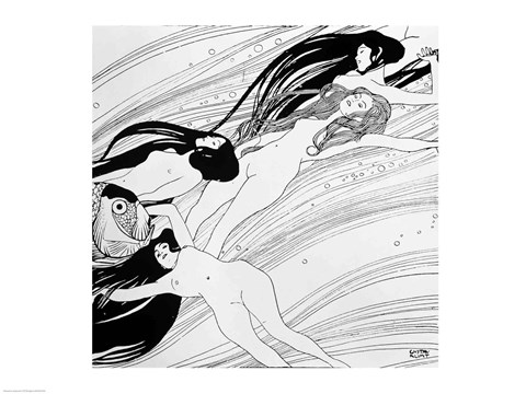 Framed Blood of Fish Print