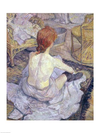Framed Woman at her Toilet, 1896 Print