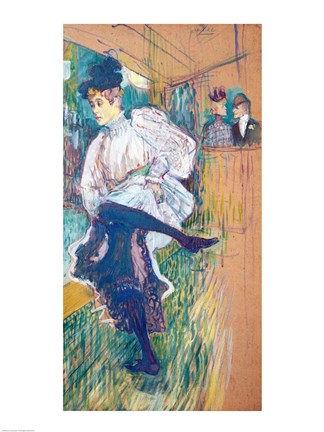 Framed Jane Avril Dancing Print