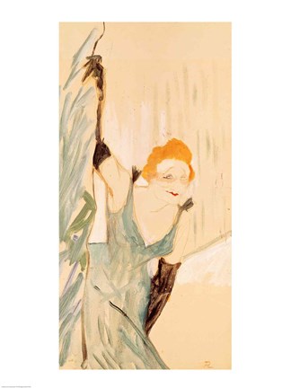 Framed Yvette Guilbert taking a Curtain Call Print