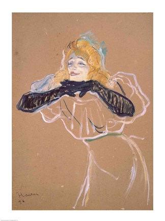 Framed Yvette Guilbert Print