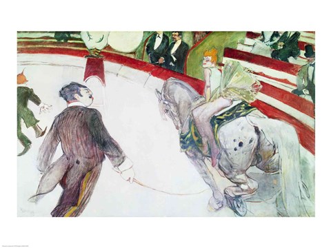 Framed At the Circus Fernando: The Ringmaster, 1887-88 Print