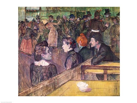 Framed At the Moulin de la Galette, 1899 Print
